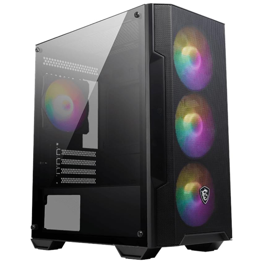 Gabinete Msi Mag Forge M100a 4 Fans Argb Negro Atx Micro Tower